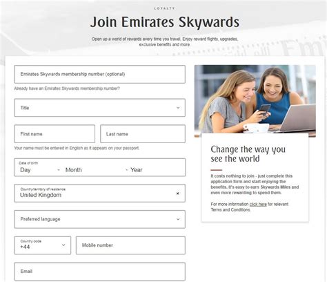 emirates skywards registration